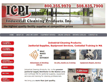 Tablet Screenshot of industrialcleaningproductsinc.com